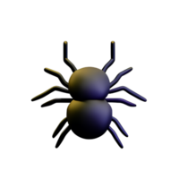 araignée 3d le rendu icône illustration png