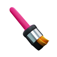 Brush 3d icon illustration png