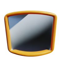 espejo 3d representación icono ilustración png