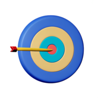 target 3d rendering icon illustration png