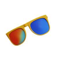 des lunettes de soleil 3d le rendu icône illustration png