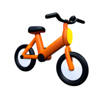 bicyclette 3d le rendu icône illustration png