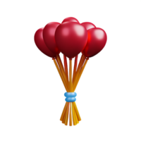 bouquet 3d le rendu icône illustration png