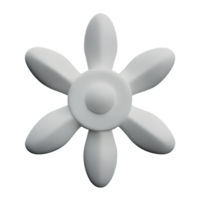 Gänseblümchen Blume 3d Rendern Symbol Illustration png