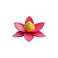 lotus 3d renderen icoon illustratie png