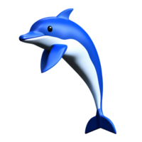 dolfijn 3d renderen icoon illustratie png