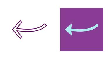 Arrow Pointing Left Vector Icon