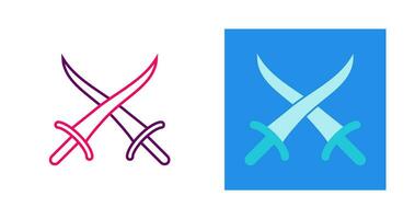 Sword Fighting Vector Icon