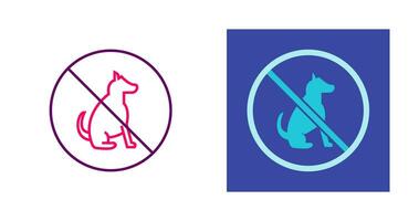 No Pet SIgn Vector Icon