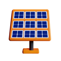 solar panel 3d representación icono ilustración png