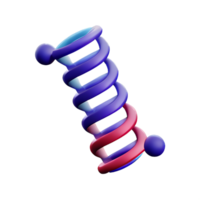 dna 3d Renderização ícone ilustração png