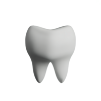 dentes 3d Renderização ícone ilustração png