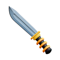 sword 3d rendering icon illustration png