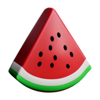 Wassermelone 3d Rendern Symbol Illustration png