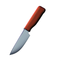 kniv 3d tolkning ikon illustration png