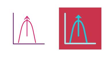 Bell Shaped Graph Vector Icon