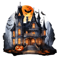 glücklich Halloween Tag Clip Art, Halloween Tag Komposition, generativ ai png