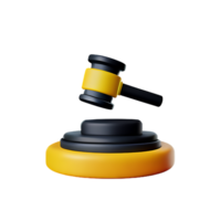 law 3d rendering icon illustration png