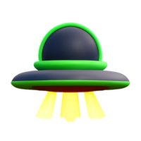 UFO 3d Rendern Symbol Illustration png