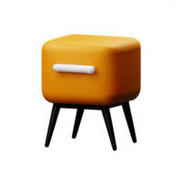 furniture 3d rendering icon illustration png