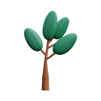 eukalyptus 3d tolkning ikon illustration png