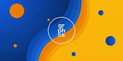 Colorful abstract blue and orange wave background with dynamic papercut on background. Vector background. Eps 10 vector