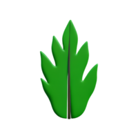 Palme Blatt 3d Rendern Symbol Illustration png