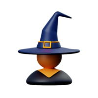 sorcière 3d le rendu icône illustration png