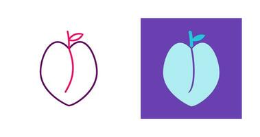 Peach Vector Icon