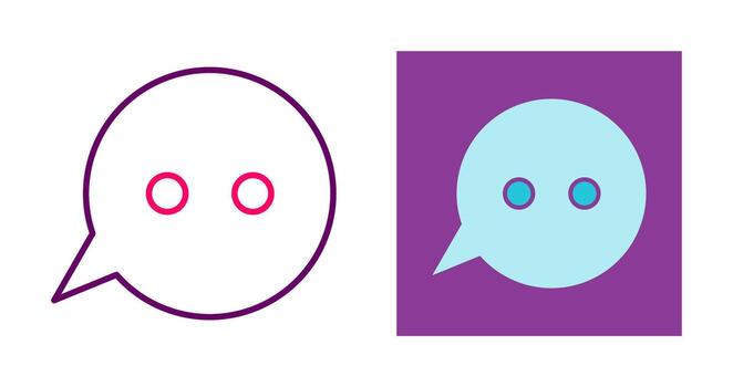 icono de vector de burbujas de mensaje