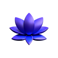lotus 3d renderen icoon illustratie png