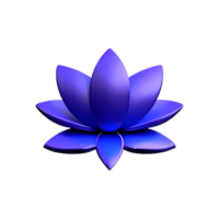 lotus 3d rendering icon illustration png