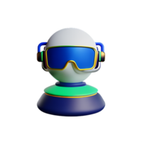 futuristic 3d rendering icon illustration png