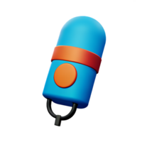 mic 3d representación icono ilustración png