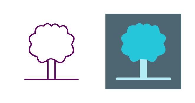 icono de vector de árbol