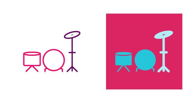 icono de vector de tambores