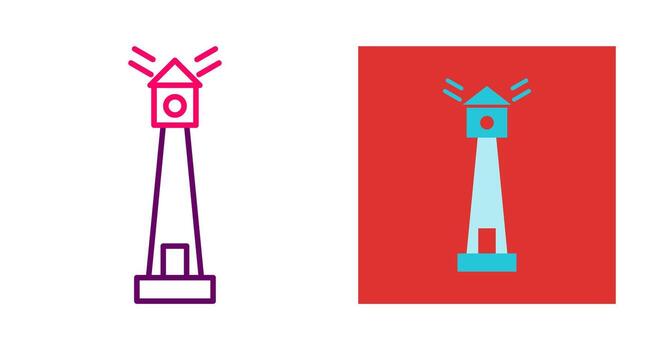 icono de vector de faro