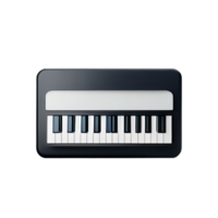 piano 3d tolkning ikon illustration png