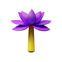 lotus 3d renderen icoon illustratie png