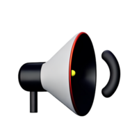 speaker 3d rendering icon illustration png