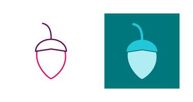 Single Acorn Vector Icon