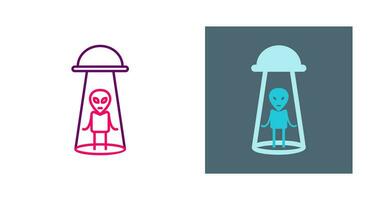 Alien Abduction Vector Icon