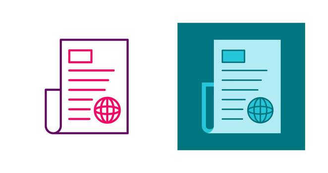 Newspaper Vector Icon