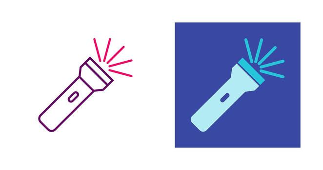 Flashlight Vector Icon