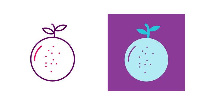 Mandarin Vector Icon