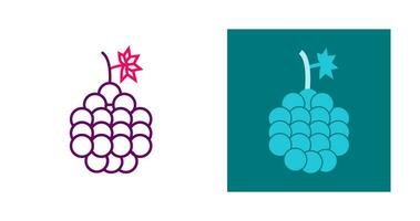 icono de vector de uvas