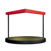 stage 3d rendering icon illustration png