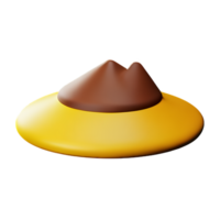 le sable 3d le rendu icône illustration png