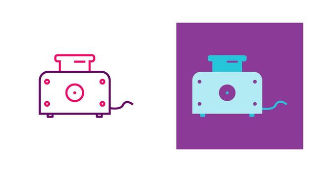 icono de vector de tostadora