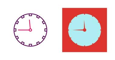 icono de vector de reloj de pared